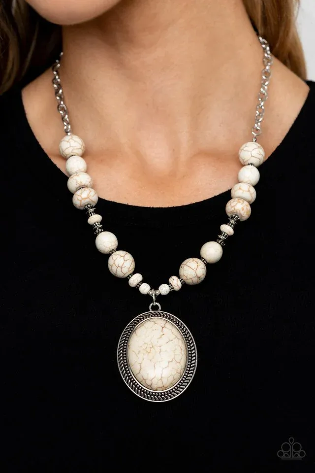 Home Sweet HOMESTEAD - White Necklace