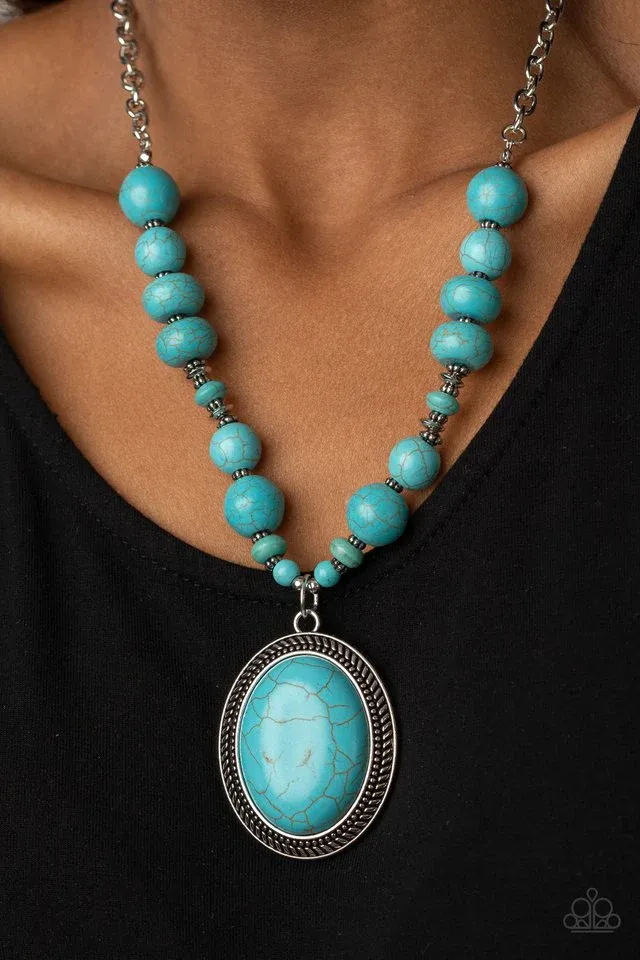 ​Home Sweet HOMESTEAD - Blue Necklace.