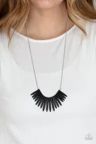 Exotic Edge - Black Necklace