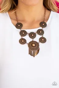 Modern Medalist - Copper Necklace