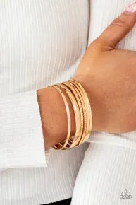 Gliding Gleam - Gold Bracelet