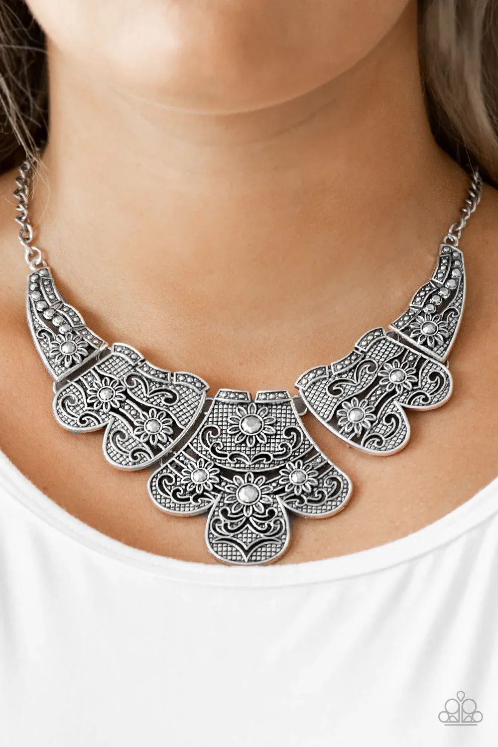 Mess With The Bull - Silver Necklace