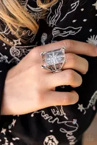Starry Serenity -White Ring