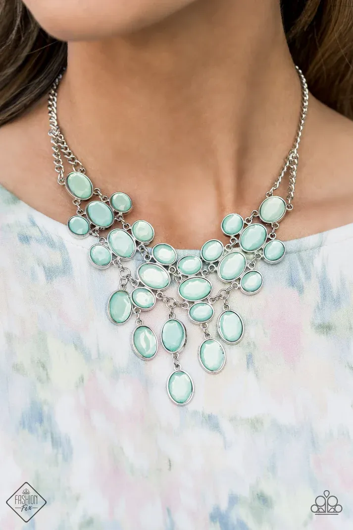 Serene Gleam - Blue Necklace