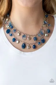 Rainbow Shine - Blue Necklace