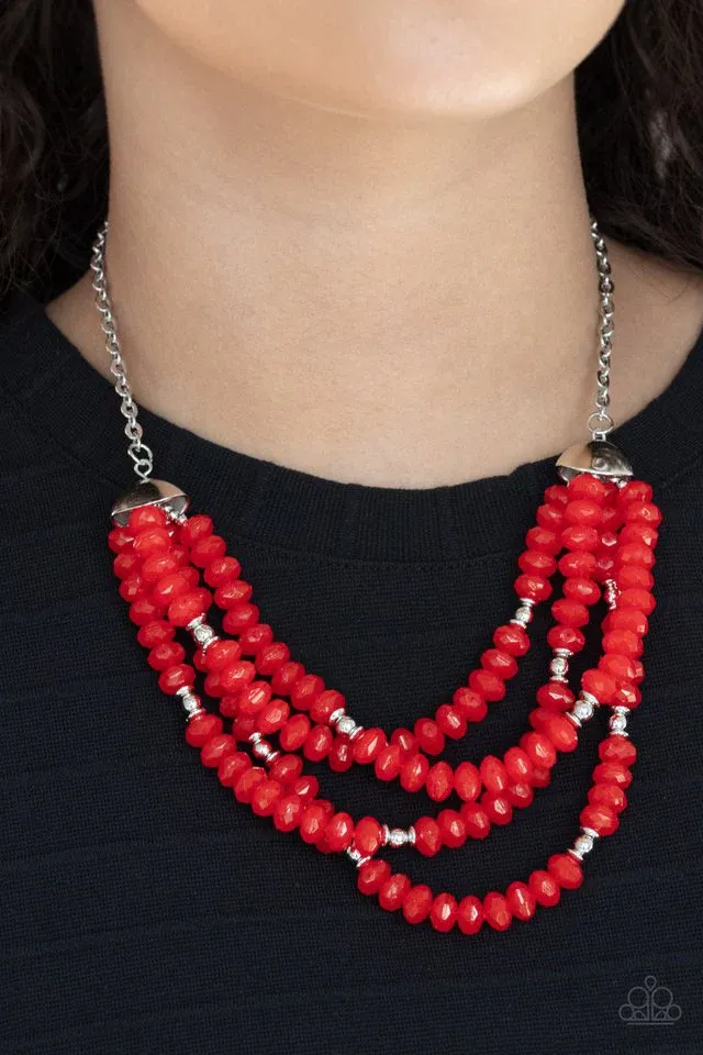 Best POSH-ible Taste​ - Red Necklace