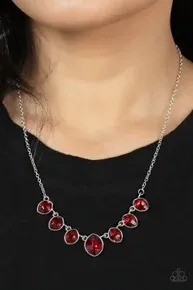 Material Girl Glamour - Red Necklace