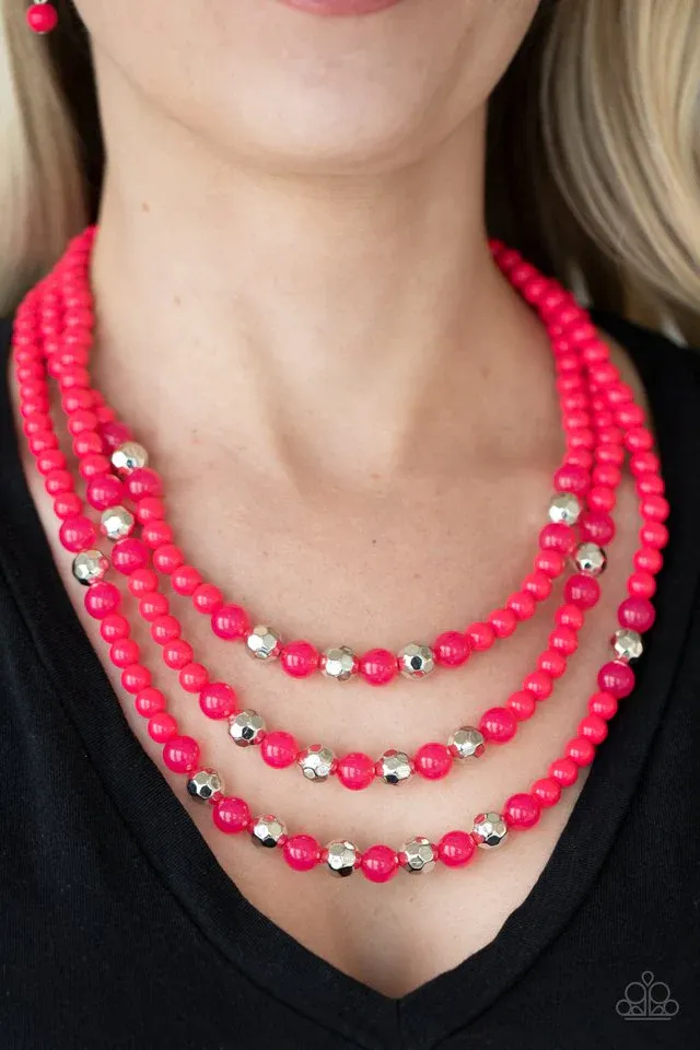 Staycation All I Ever Wanted - Pink Necklace