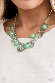 Prismatic Sheen - Green Necklace