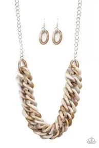 Comin&#39; In Haute - Brown Necklace