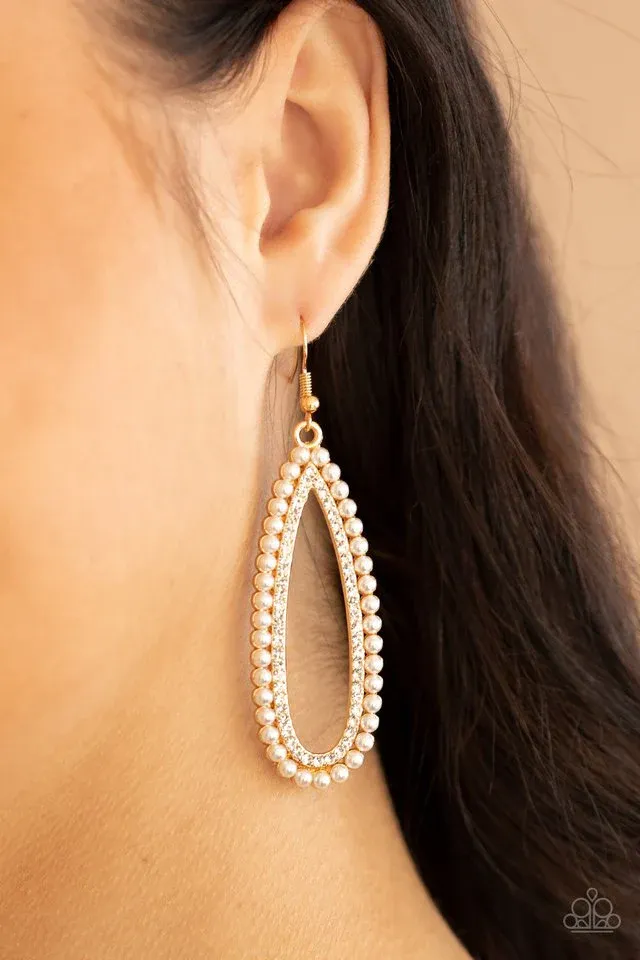 Glamorously Glowing - Gold Earring