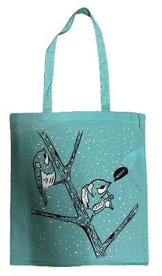 Mopertei / Tasche / Vögel im Schnee