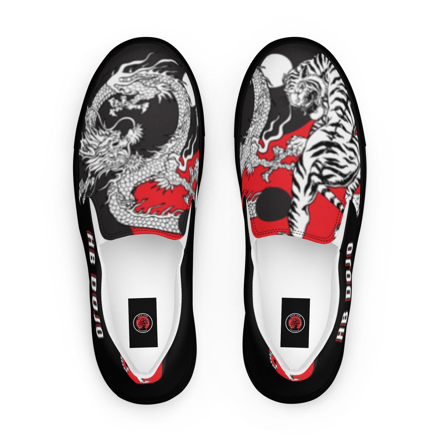 Men's-HB DOJO-Dragon x Tiger Slip-On Canvas Shoe