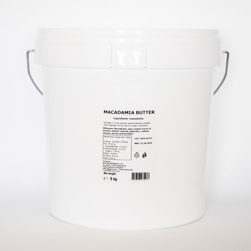 Macadamia Nut Butter 9kg ℮ Bucket