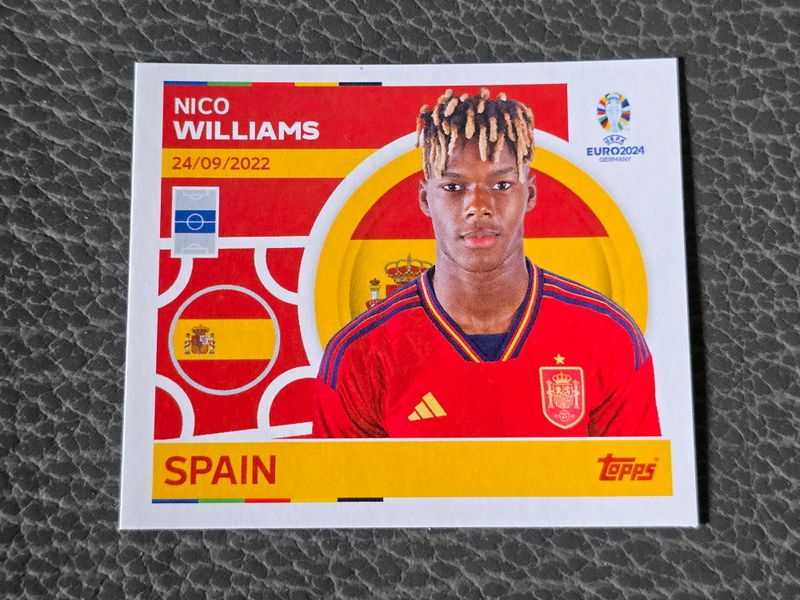 Topps Euro 2024 Sticker - Nico Williams #ESP15