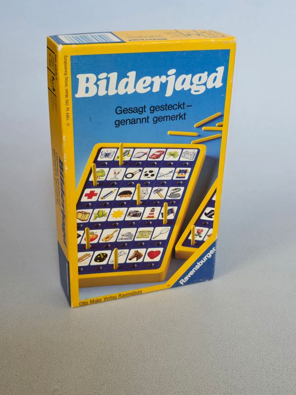 Altes Ravensburger Spiel - Bilderjagd, 1984