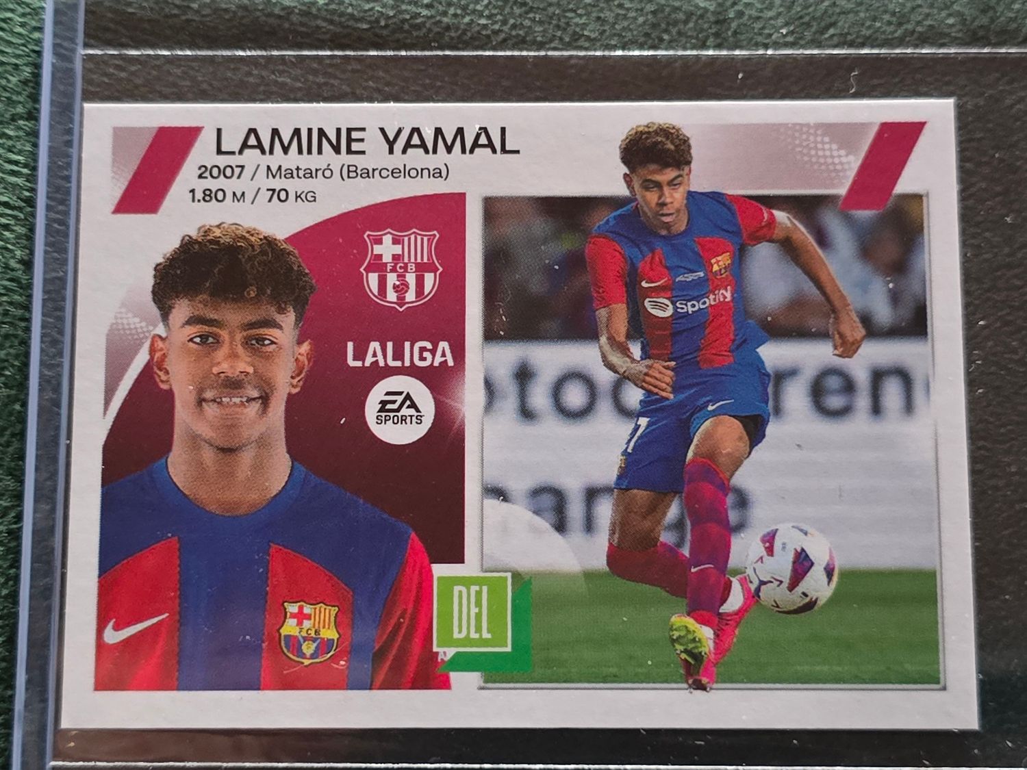 Lamine Yamal Panini La Liga Este 2023 2024 Barcelona #19 Bis Rookie Sticker