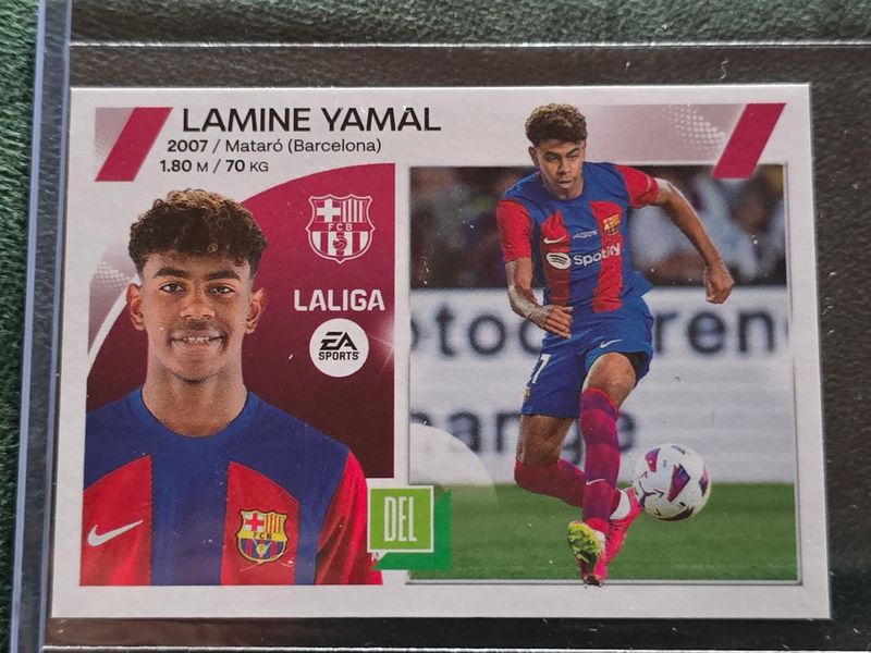 Lamine Yamal Panini La Liga Este 2023 2024 Barcelona #19 Bis Rookie Sticker