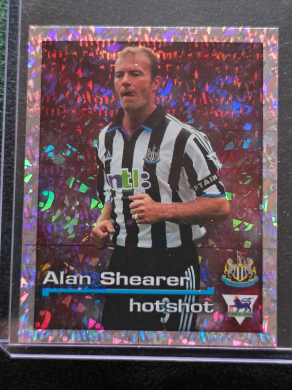 Alan Shearer Merlin Premier League 2001 Super Refractor Sticker