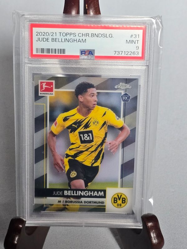 Jude Bellingham Topps Chrome Bundesliga 2020-2021 Rookie PSA 9