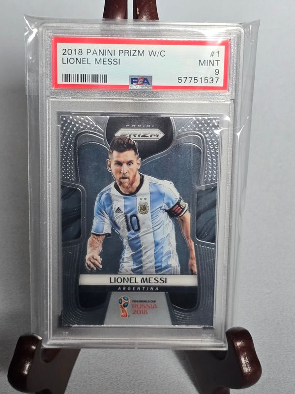 Lionel Messi Panini Prizm WM 2018 Argentina PSA 9