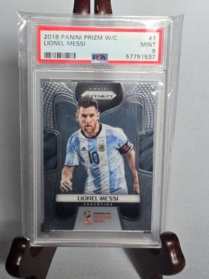 Lionel Messi Panini Prizm WM 2018 Argentina PSA 9