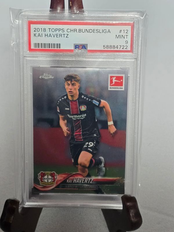 Kai Havertz Topps Chrome Bundesliga 2018 #12 PSA 9