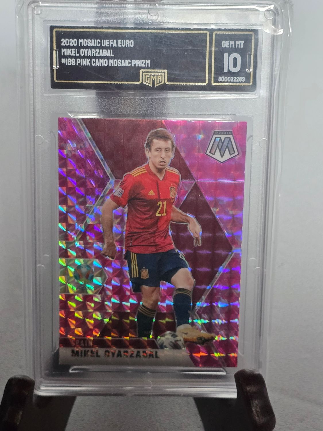 Mikel Oyarzabal Panini Mosaic EM 2020 Pink Camo GMA 10