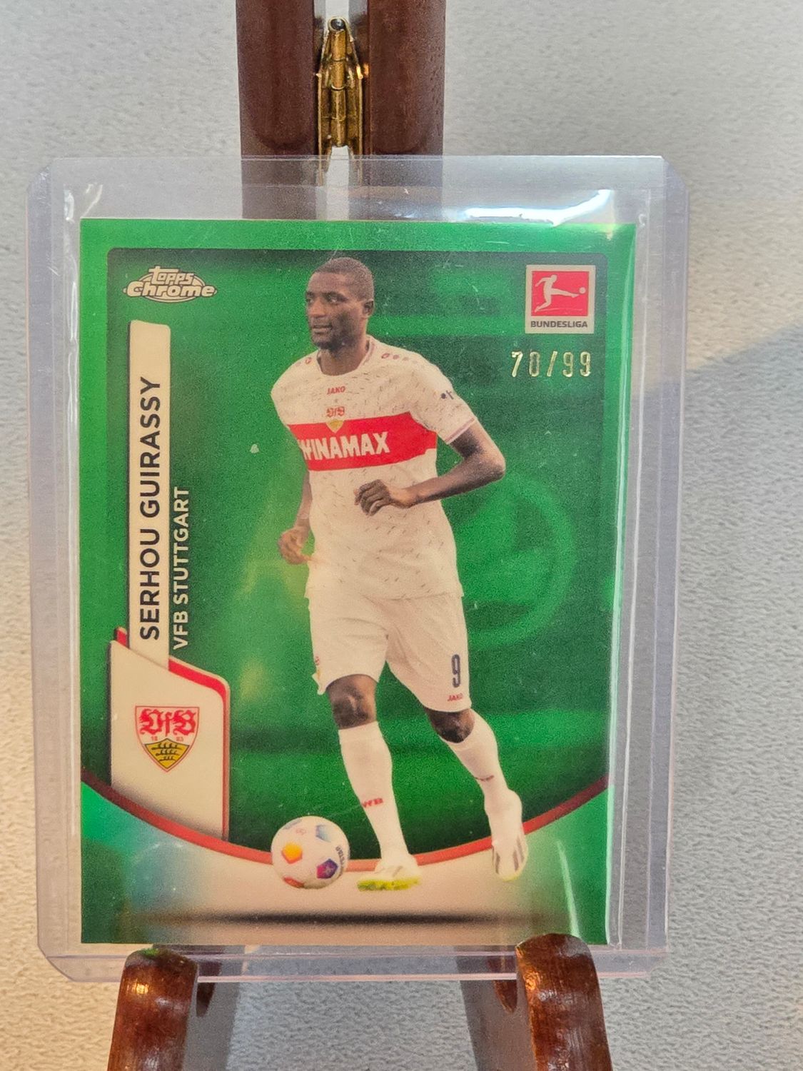 Serhou Guirassy Topps Chrome Bundesliga 2024 Green nummeriert /99