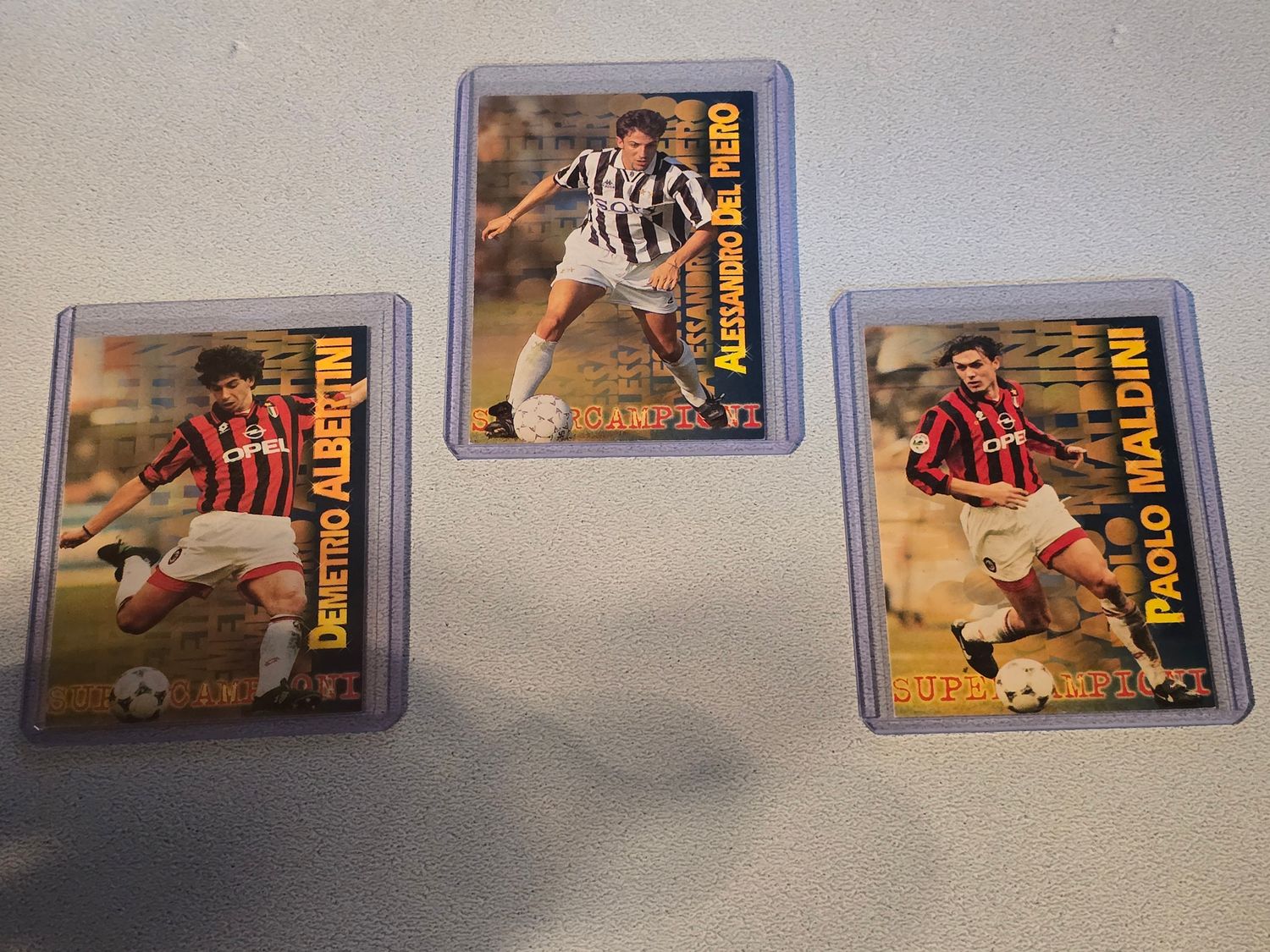 Vintage Panini Calcio 97 Serie A Card - Del Piero, Maldini oder Albertini