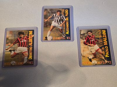 Vintage Panini Calcio 97 Serie A Card - Del Piero, Maldini oder Albertini