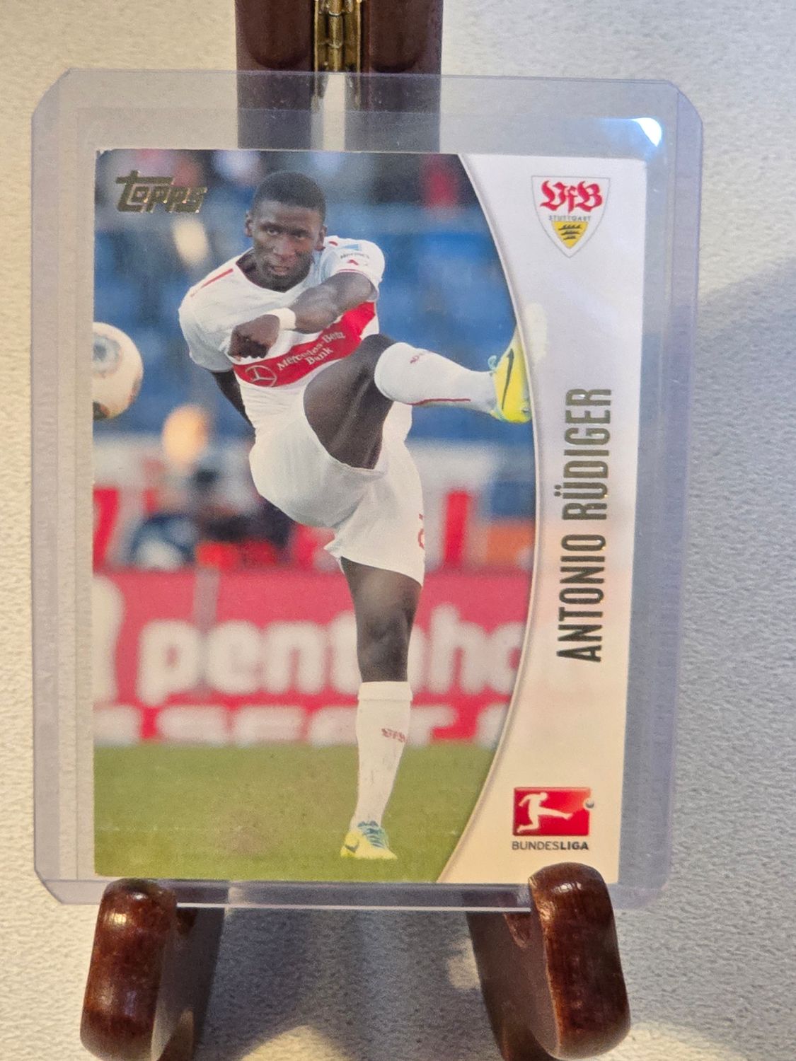 Antonio Rüdiger Rookie Card - Topps Chrome Bundesliga 2013-2014 Stuttgart #196