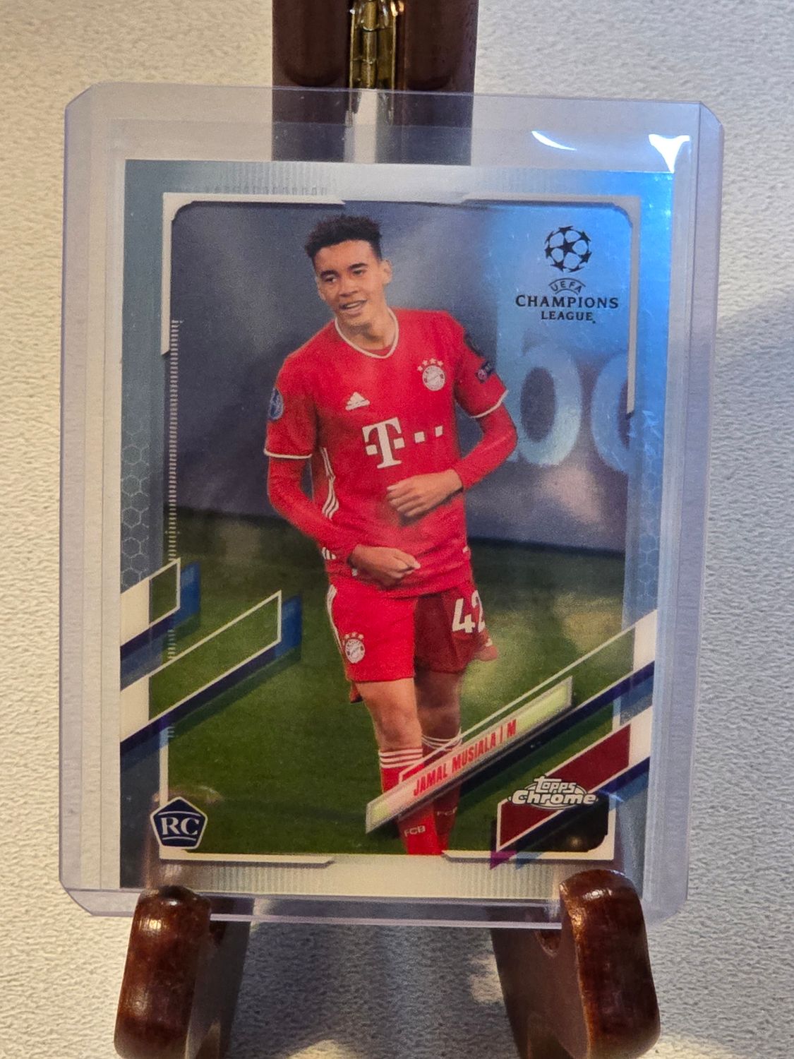 Jamal Musiala Topps Chrome Champions League 2021 Rookie