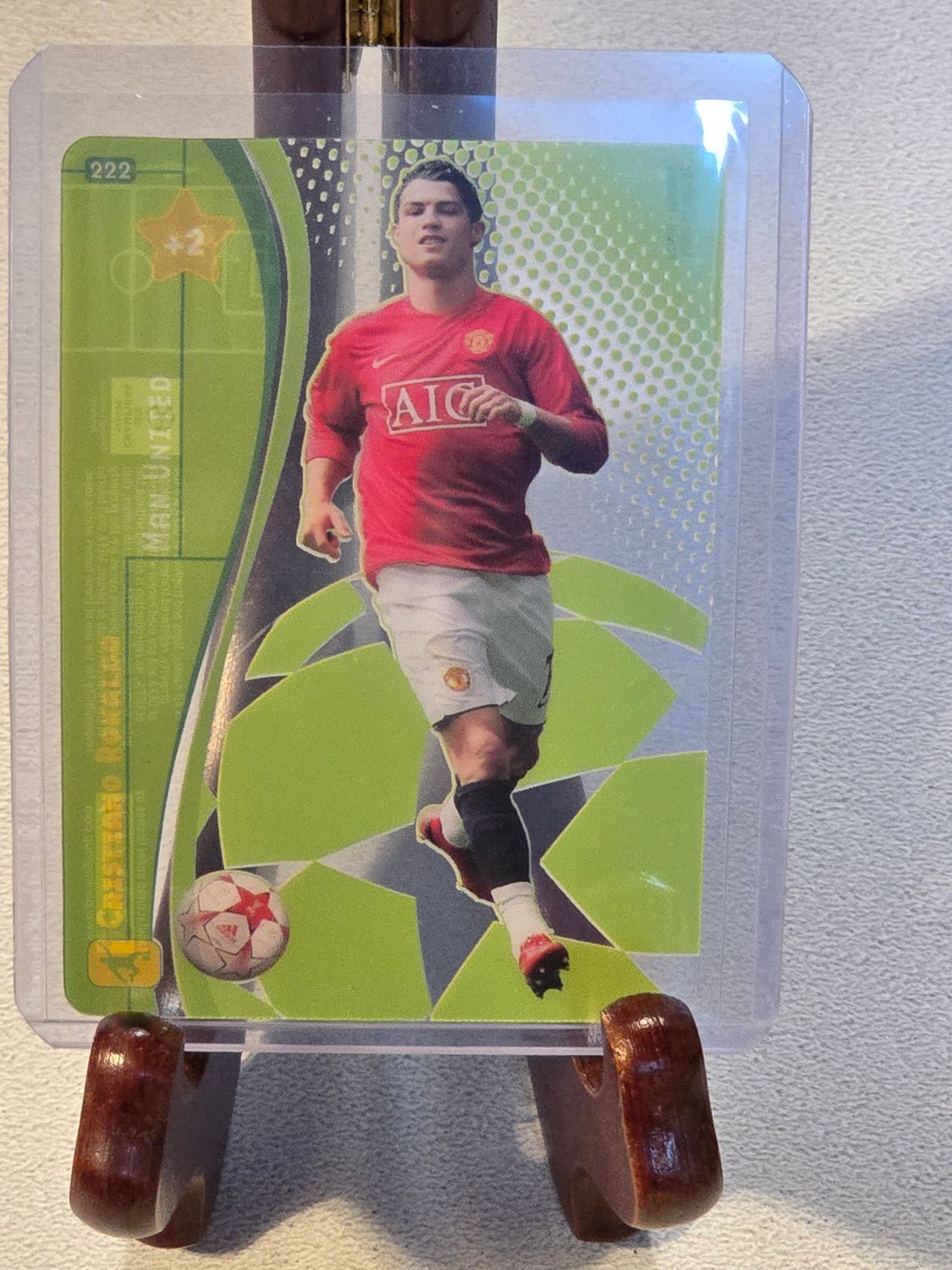 Cristiano Ronaldo Panini Champions League 2008 2009 Foil Card  #222 Selten