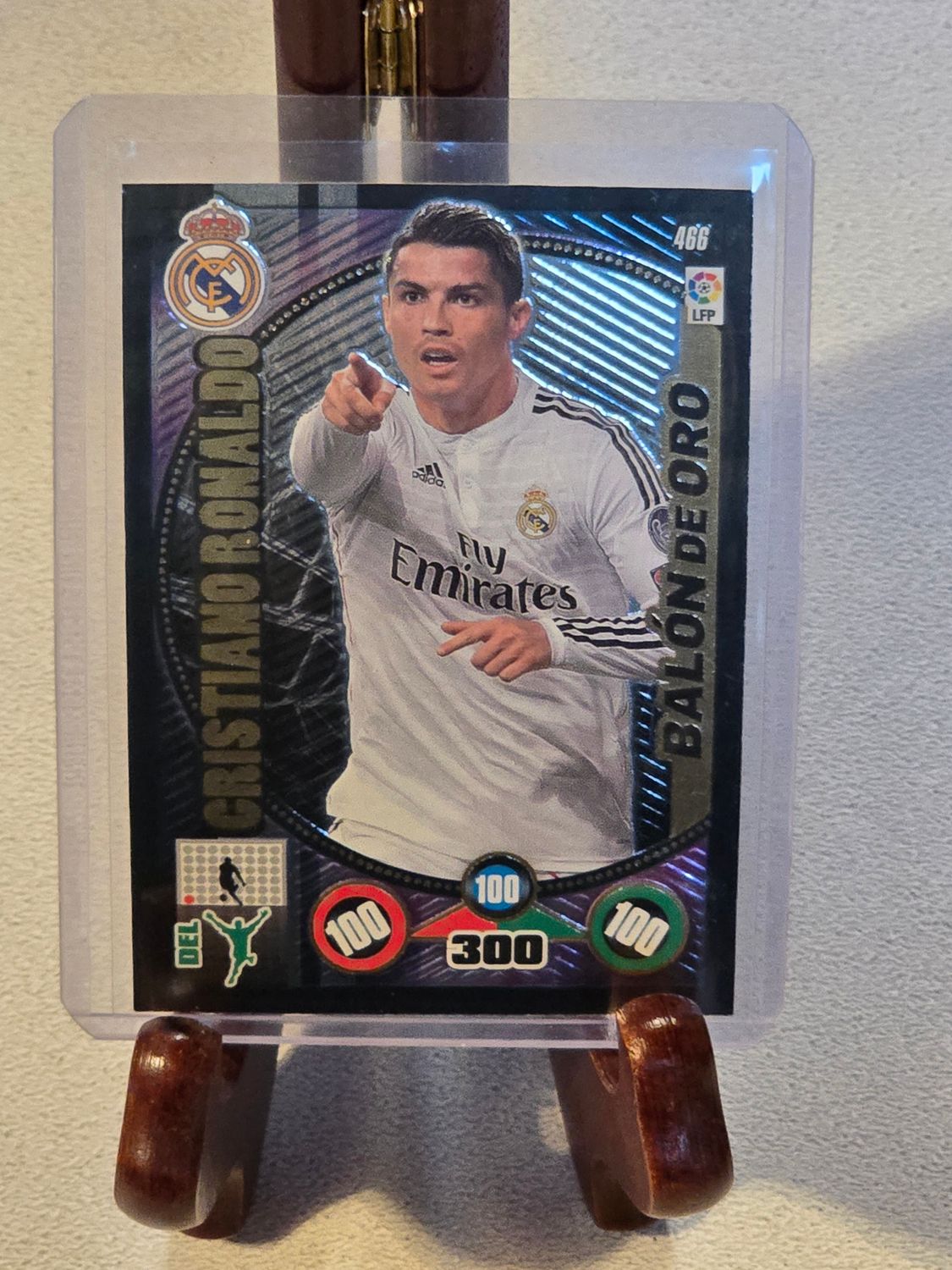 Cristiano Ronaldo Panini Adrenalyn XL La Liga 2014-2015 &quot;Balon de Oro&quot; Real Madrid #466