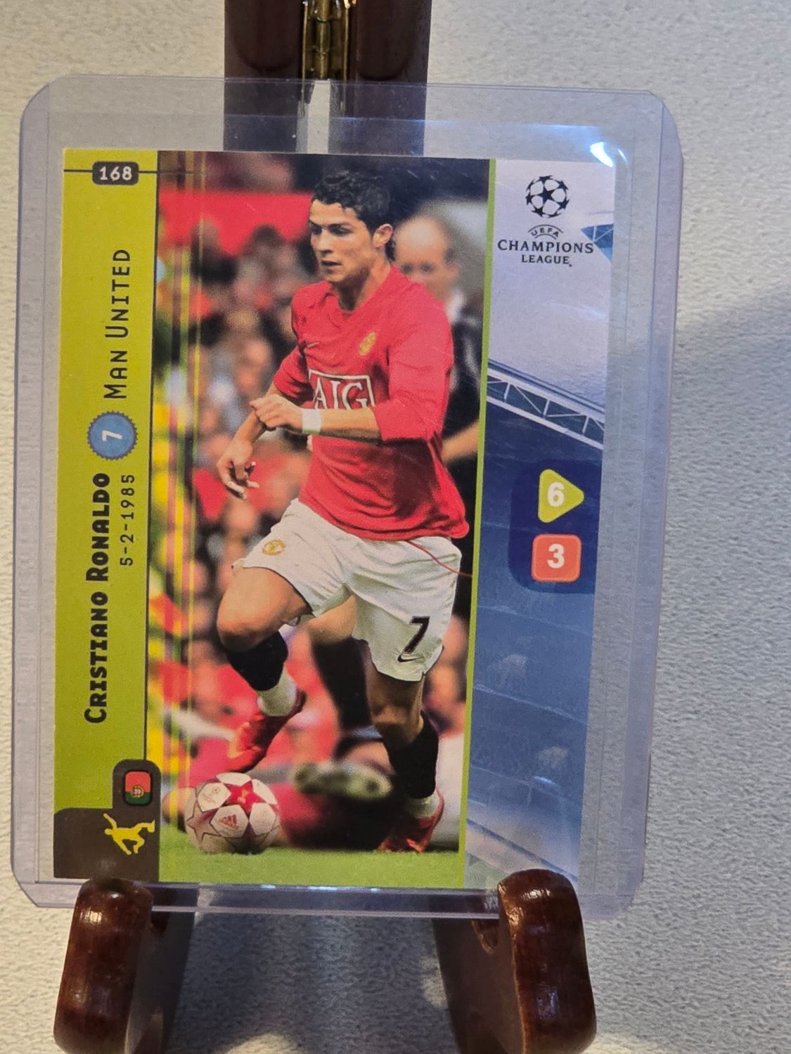 Cristiano Ronaldo Panini Champions League 2008 2009 TCG Base Sammelkarte  #168