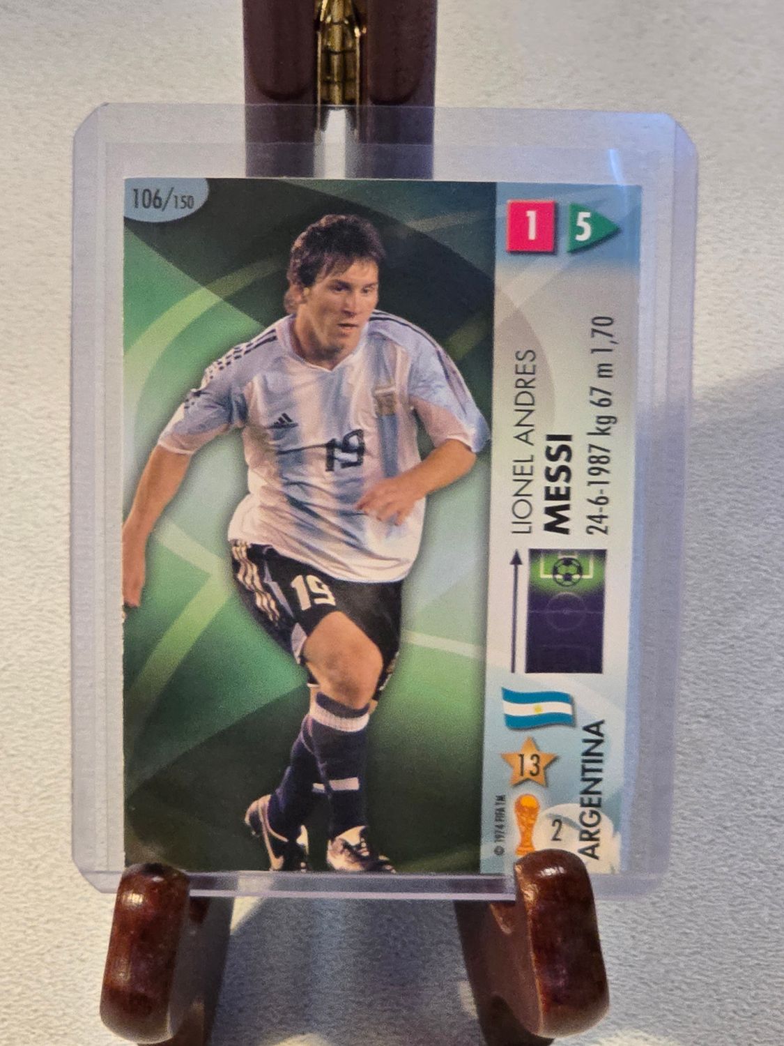 Lionel Messi Panini Goaaal WM 2006 TCG World Cup Card  Argentina #106