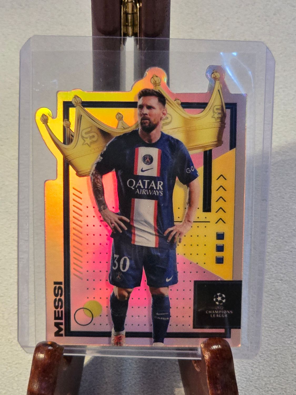 Lionel Messi Topps UCL Superstars 2023 Royal Refractor #roylm PSG