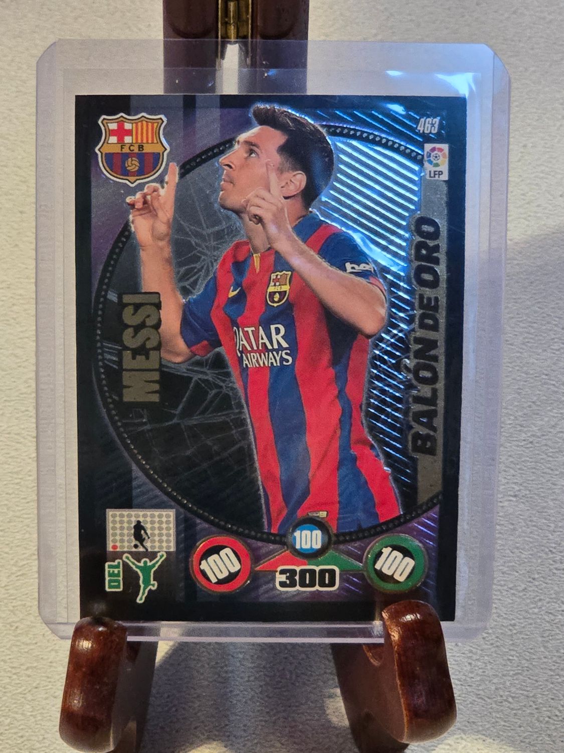 Lionel Messi Panini Adrenalyn XL La Liga 2014-2015 Card &quot;Balon de Oro &quot; #463