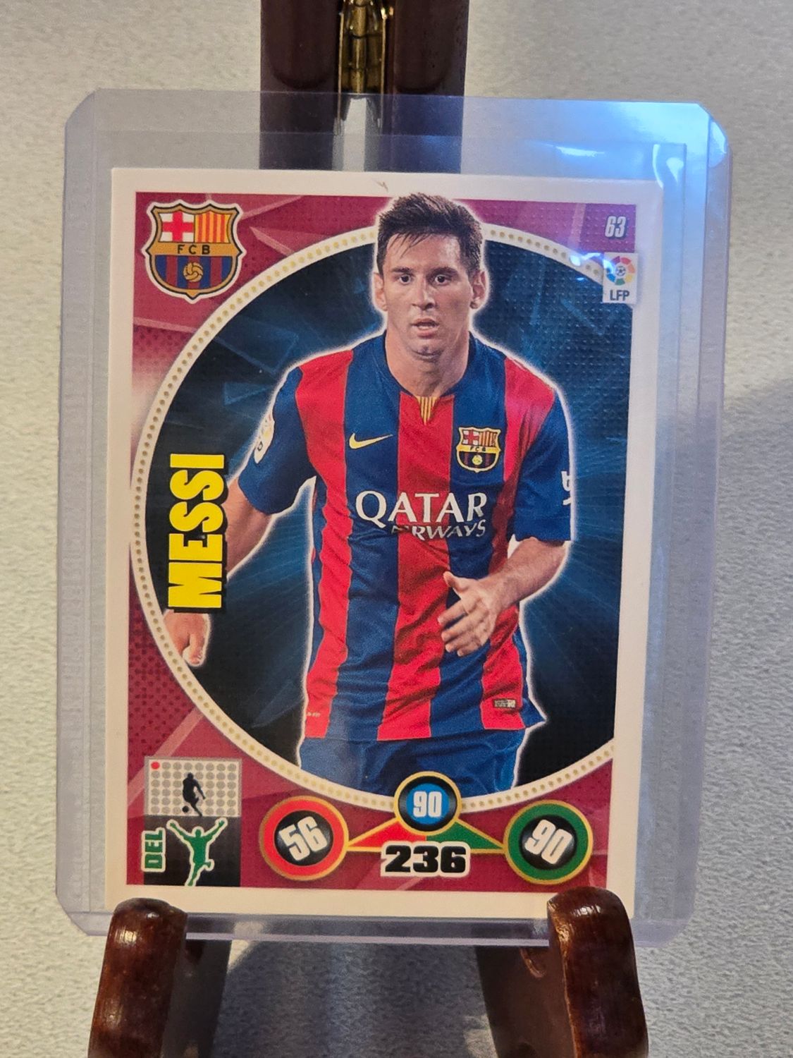 Lionel Messi Panini Adrenalyn XL La Liga 2014 2015 Base Card #63