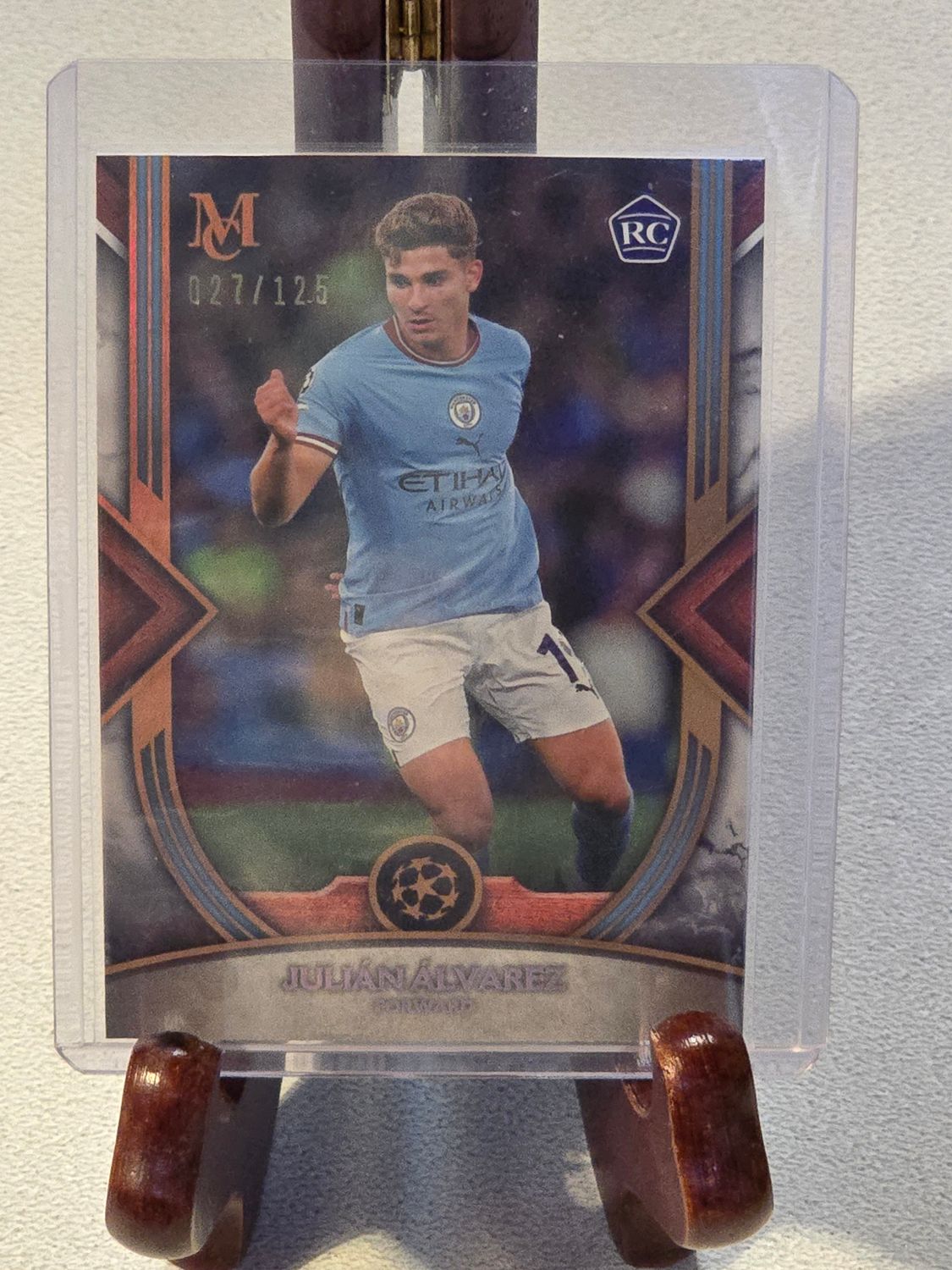 Julian Alvarez Topps Museum Collection Champions League 2023 nummeriert /125 Rookie Card