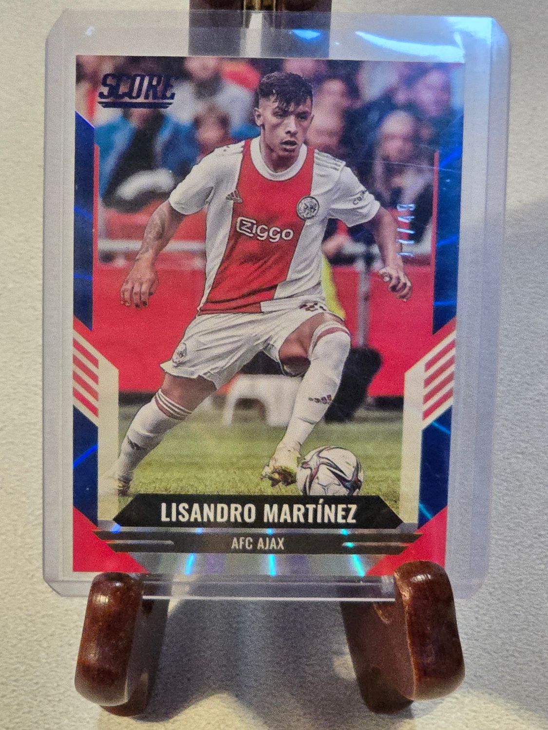 Lisandro Martinez Blue Laser nummeriert /49 Panini SCORE Fifa 2021 2022 #149 Ajax