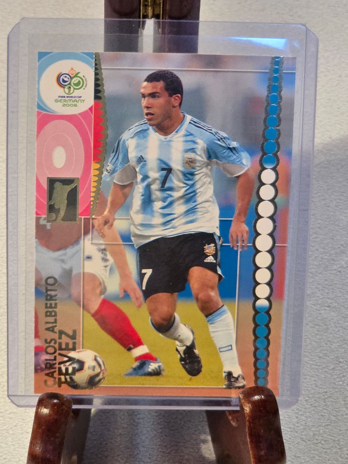 Carlos Tevez Panini World Cup 2006 Vintage Premium Card TC Argentina #48