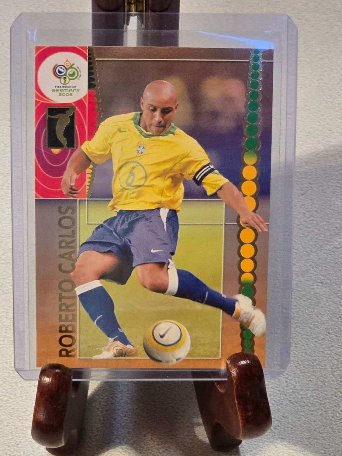 Roberto Carlos Panini World Cup 2006 Vintage Premium Card TC Brasil #56