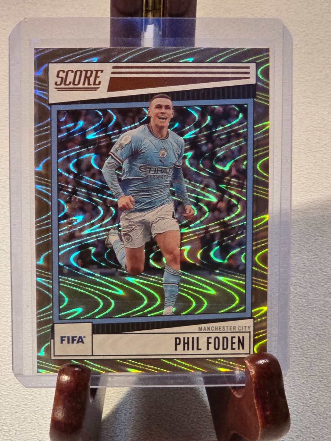 Phil Foden Panini Score Fifa Soccer 2022 2023  Bronze Swirl /55 #183