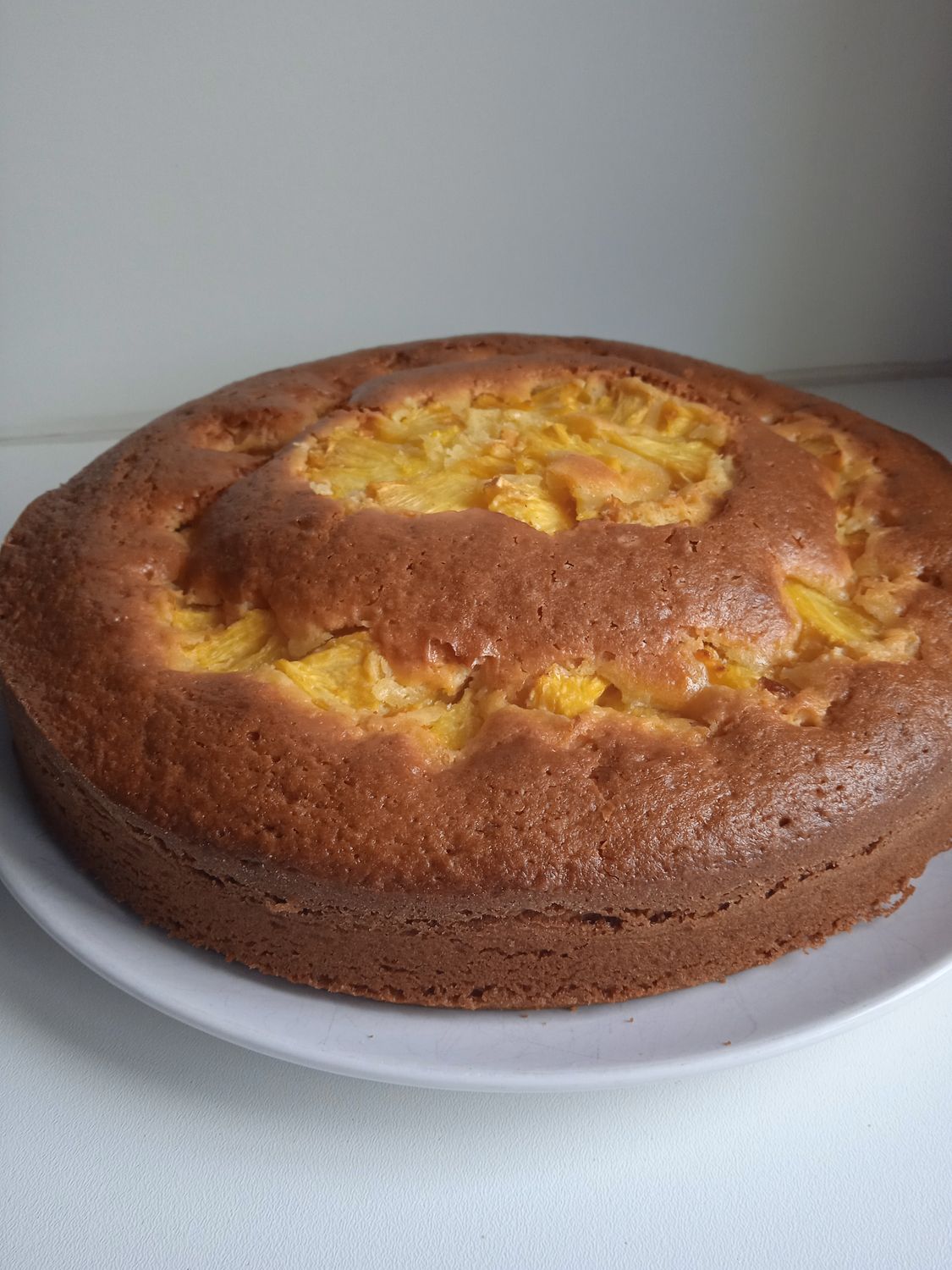 Cake met verse ananas