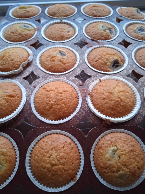 Bananenbrood cupcakes 10 stuks