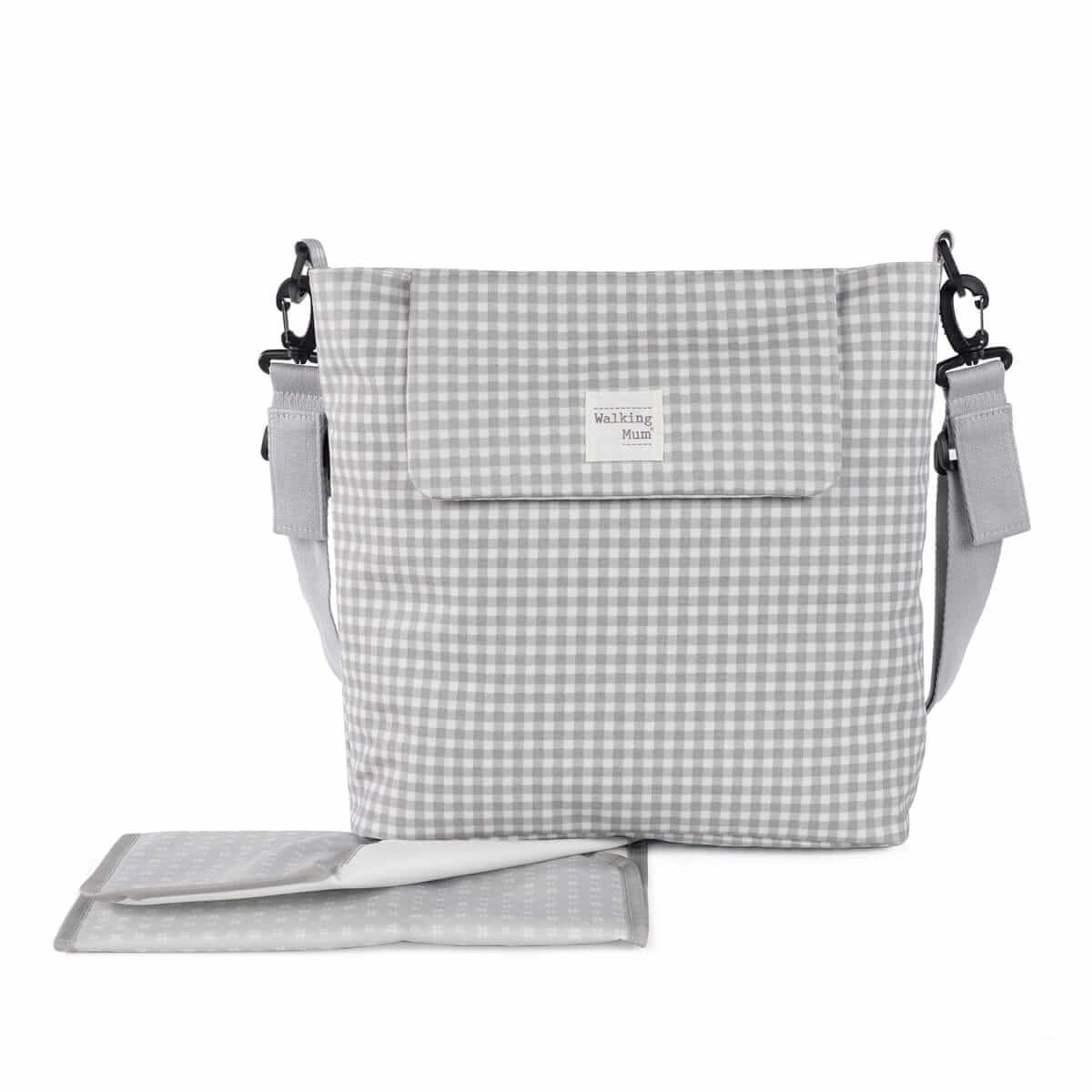 WALKING MUM I LOVE VICHY GRIS BOLSO