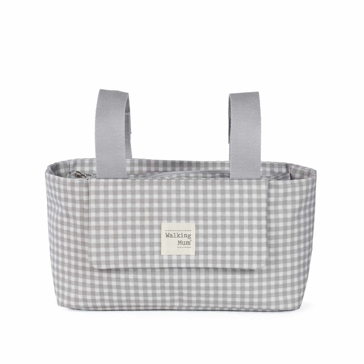 WALKING MUM I LOVE VICHY GRIS bolso organizador