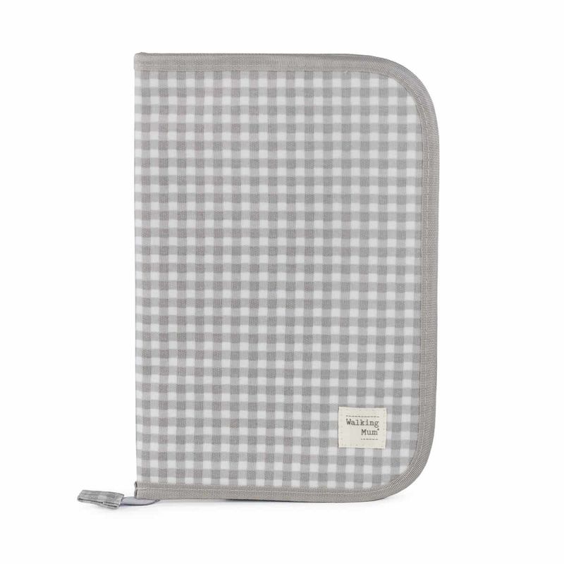 WALKING MUM I LOVE VICHY GRIS portadocumentos